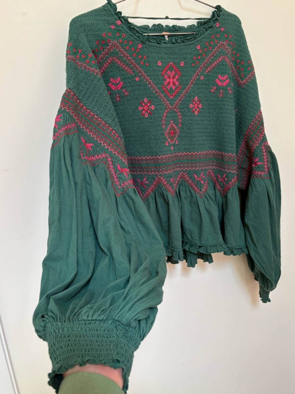 NWOT Free People Holly Long Sleeve Knit Top Size Medium - Picture 8 of 15